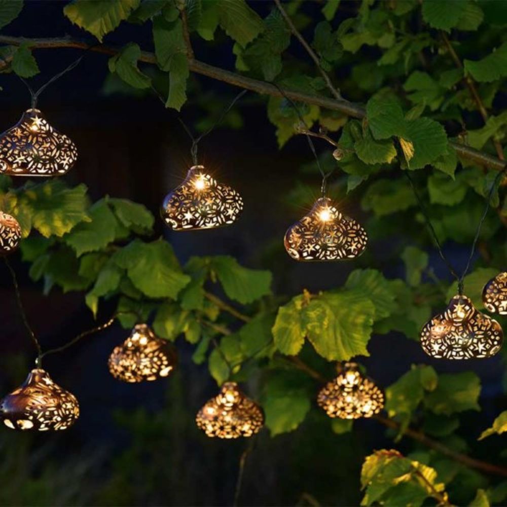 Smart Garden Maroc Lantern Solar String Lights — Newbank Garden Centre