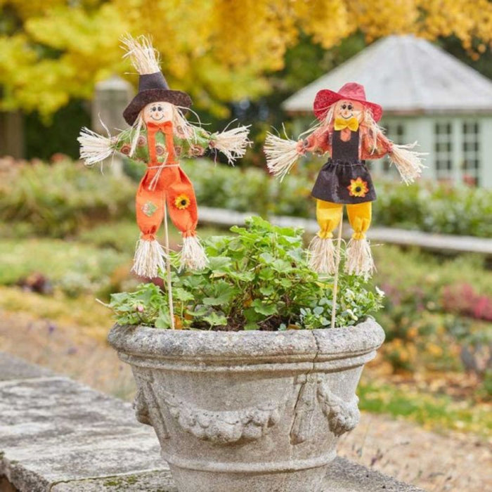 Smart Garden Scarecrow Duo DecoStake - 50cm