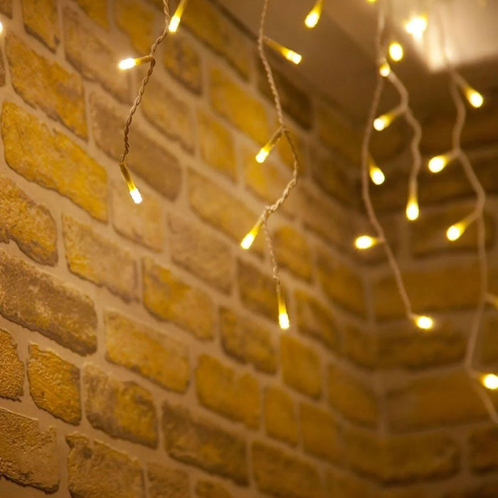 Snowtime Warm White LED Icicle Lights