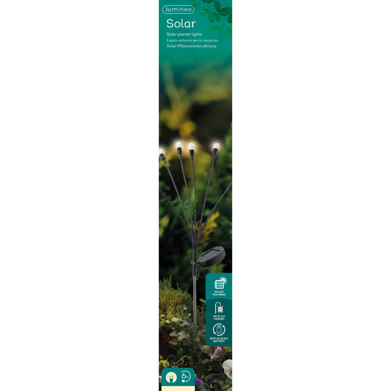 Solar Stake Plant Lights - Warm White