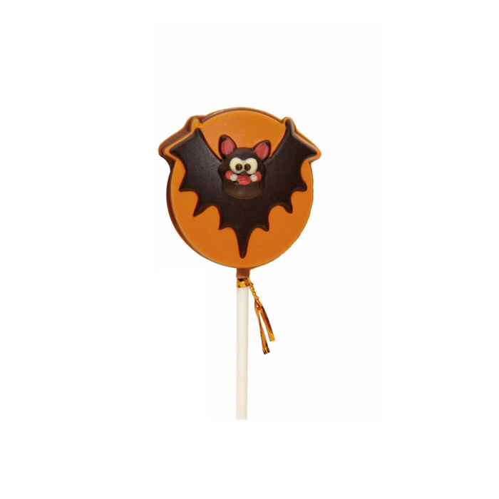 Hand Decorated Solid Milk Chocolate Bat Lolly 35g