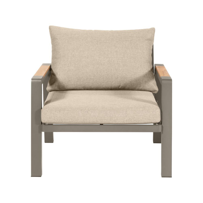 Stockholm Corner Firepit With Armchair Taupe