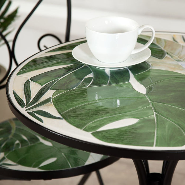 Suntime Leaf Pattern Mosaic Bistro