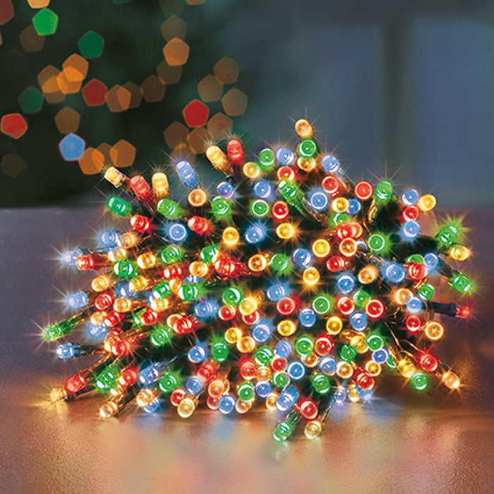 Premier Plug In Christmas Lights (Mains Powered) – Multicolour LED String Lights
