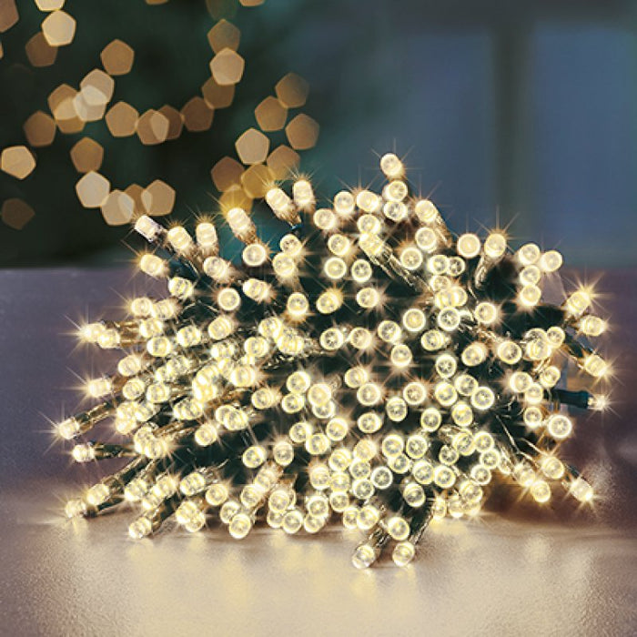Premier Plug In Christmas Lights (Mains Powered) – Warm White LED String Lights