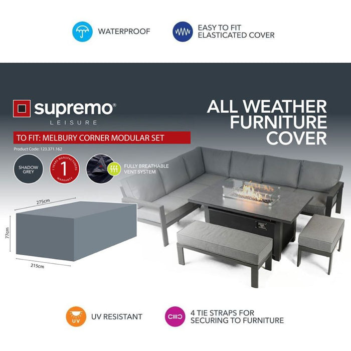 Supremo Aluminium Corner Modular Set Furniture Cover