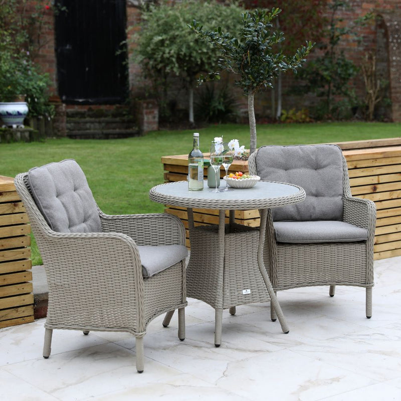 Supremo Cassano Oatmeal 2 Seat Bistro Set