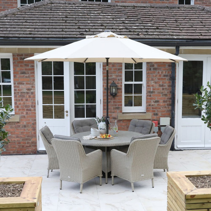 Supremo Cassano 6 Seat Round Dining Set