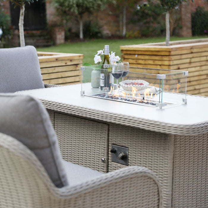 Supremo Cassano Corner Modular Set With Firepit Table