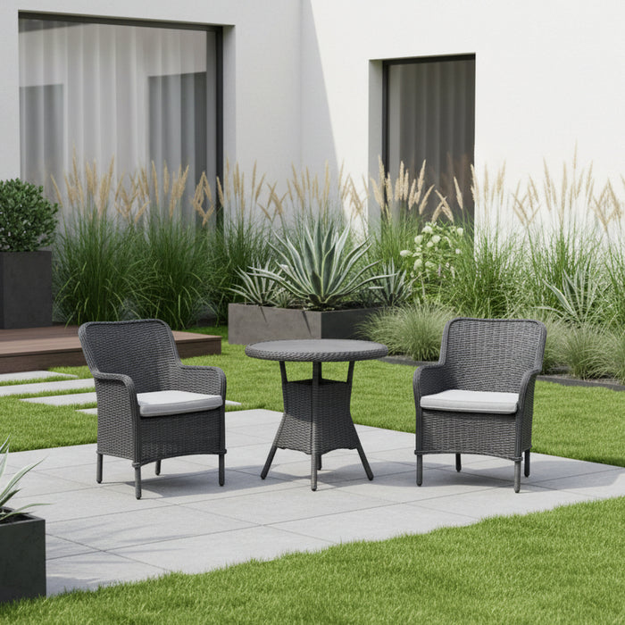 Supremo Cassano Grey 2 Seat Bistro Set