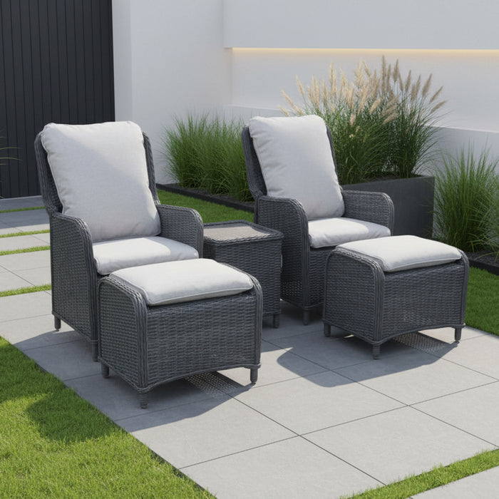 Supremo Cassano Grey Dual Recliner Set