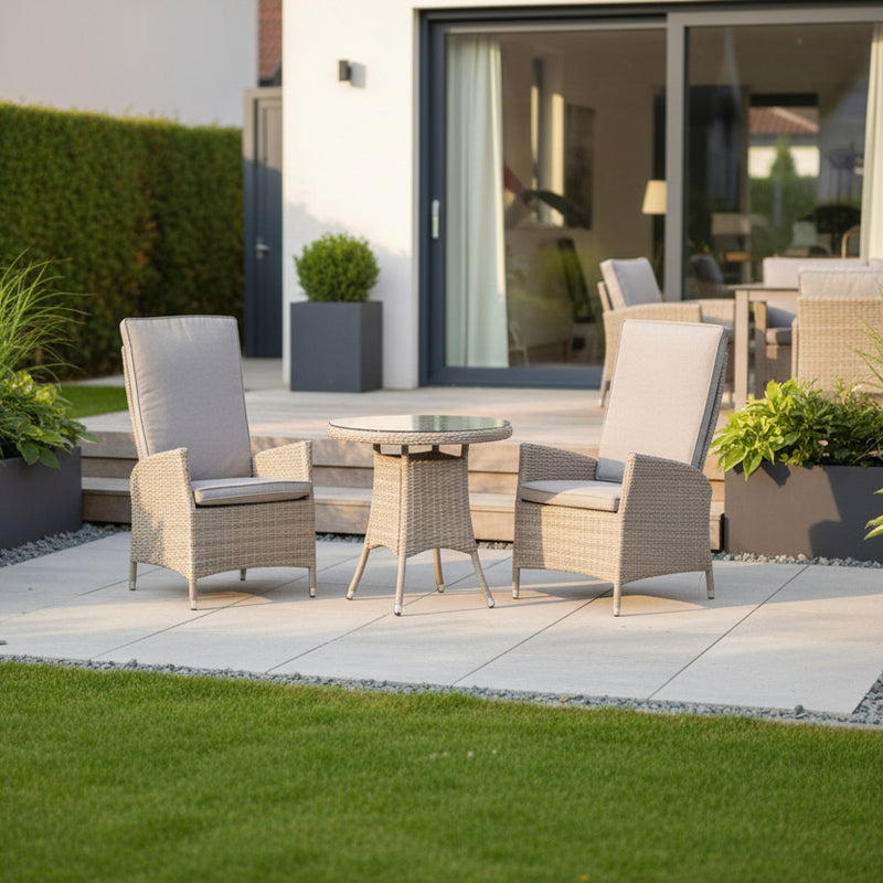 Supremo Tivoli Beige 2 Seat Reclining Bistro Set