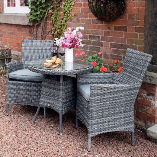 Supremo Tivoli Grey 2 Seat Bistro Set