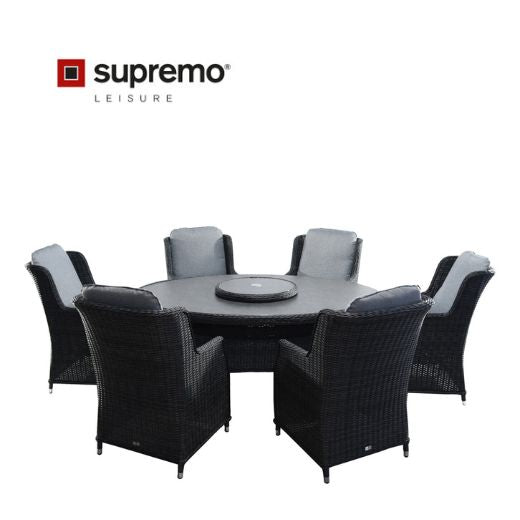 Supremo Vienna 6 Seat Oval with Lazy Susan