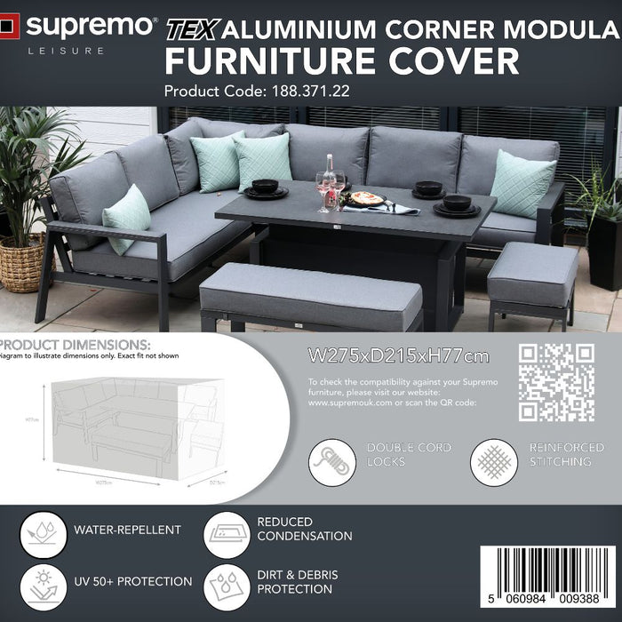 Supremo TEX Aluminium Corner Set Furniture Cover