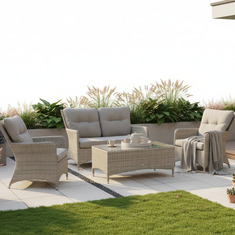 Supremo Tivoli Beige Lounge Set With Coffee Table