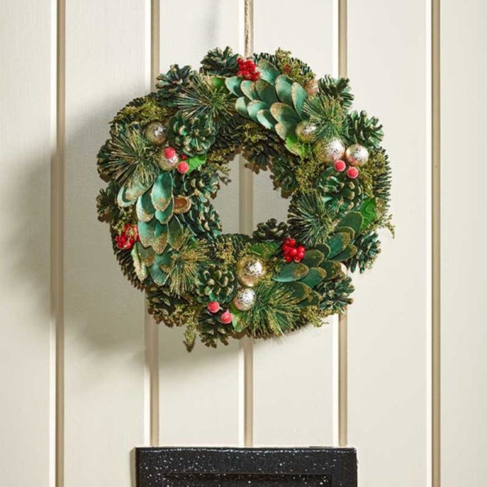Three Kings BaublePine Wreath
