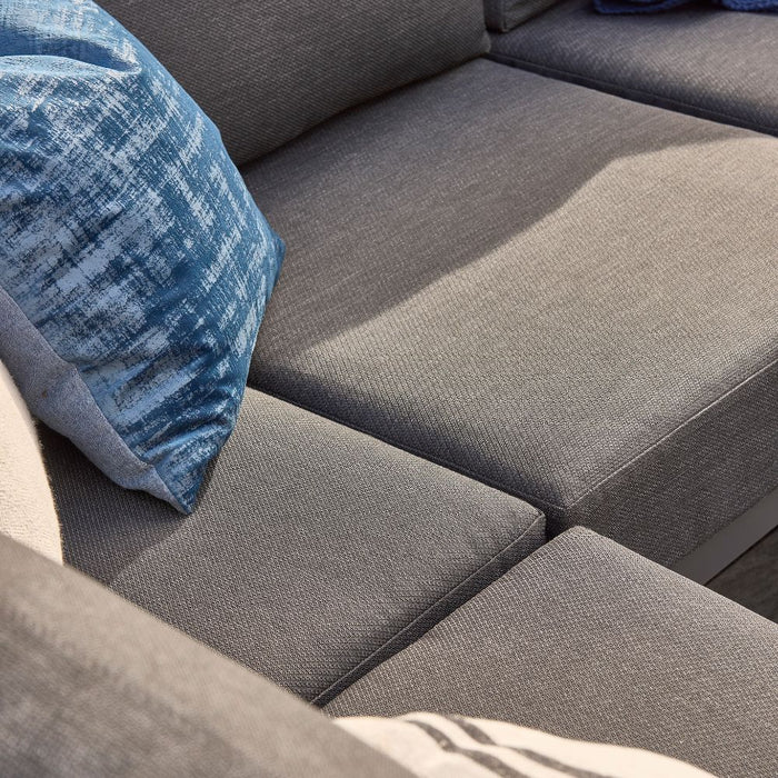 Timber Lounge Corner With Armchair And Adjustable Table