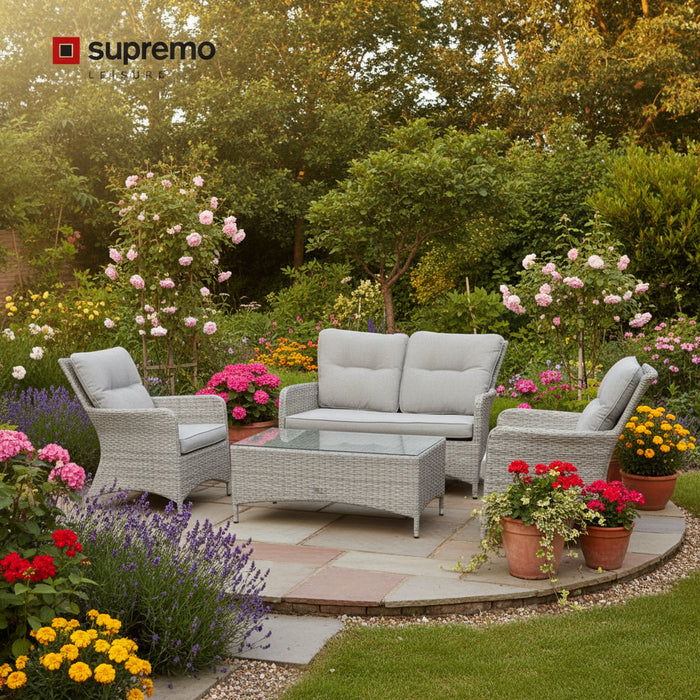 Supremo Tivoli Beige Lounge Set With Coffee Table