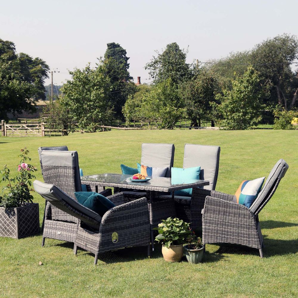 Supremo Leisure Tivoli 6 Seat Rectangular Set | Newbank Garden Centre