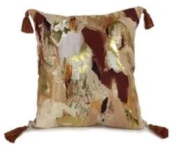 Vision Terracotta Cushion With Tassels