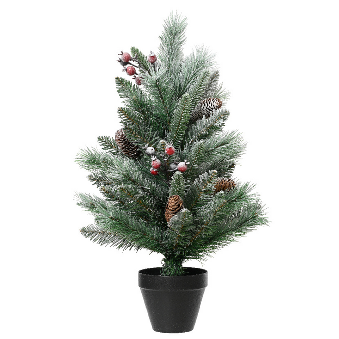 Kaemingk Windham Potted Mini Artificial Christmas Tree