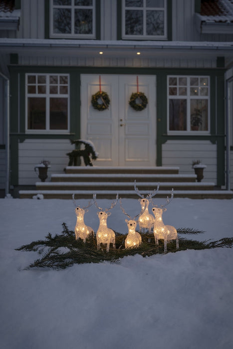 Konstsmide 5pc LED Acrylic Reindeer