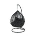amadora black single egg chair