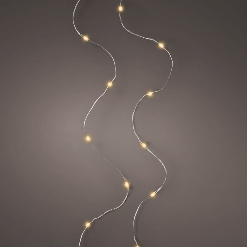 Lumineo Battery Operated Christmas Lights - Classic Warm 100 LED String Lights