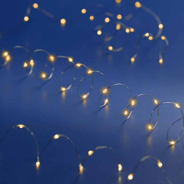 Lumineo Battery Operated Christmas Lights - Classic Warm 100 LED String Lights