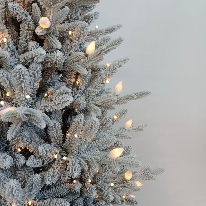 BOSK Prelit 7.5ft Frosted Dalton Fir Artificial Christmas Tree