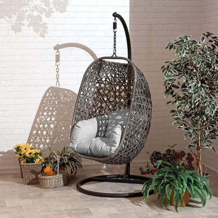Brampton Grey Single Egg Chair Swing