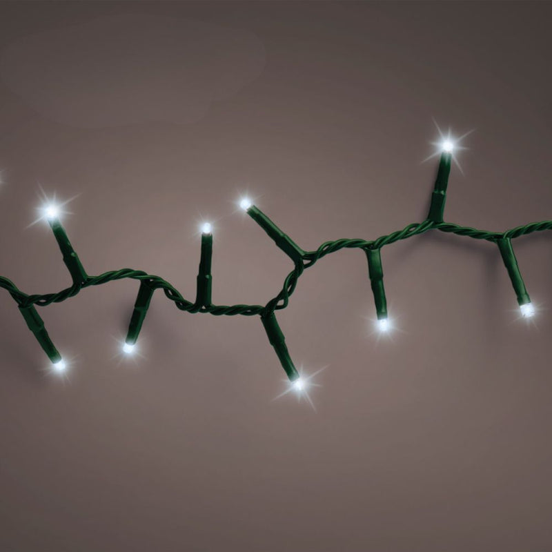 Lumineo Plug In Christmas Lights (Mains Powered) – Cool White LED String Lights
