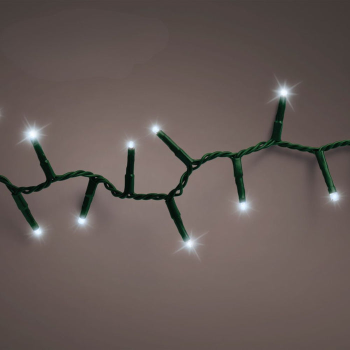 Lumineo Plug In Christmas Lights (Mains Powered) – Cool White LED String Lights