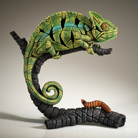 Edge Sculpture Green Chameleon