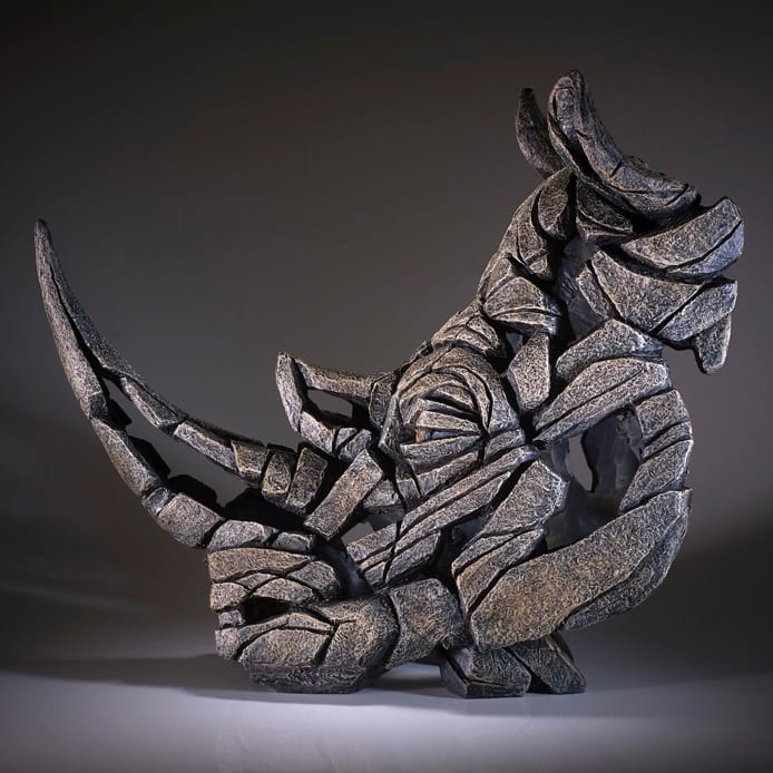 Edge Sculpture Rhino Bust