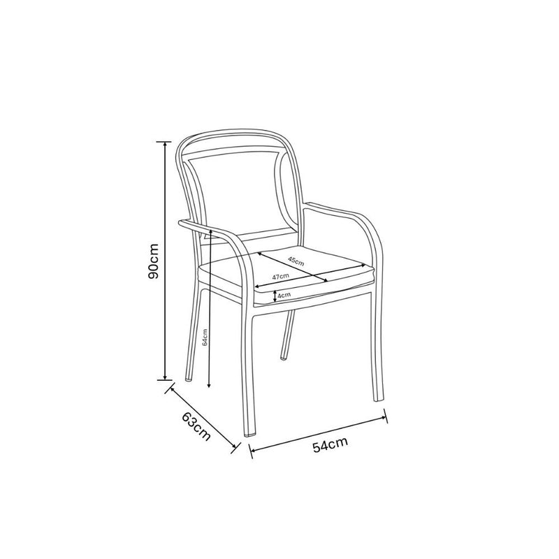 Hartman Berkeley 4 Seat Dining Set Maize