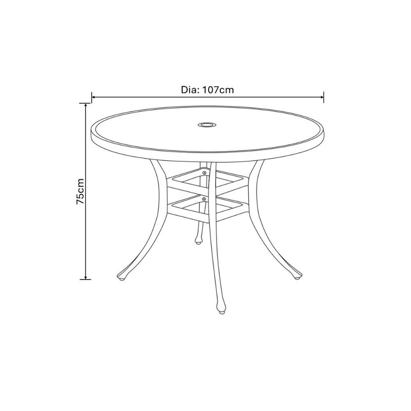 Hartman Berkeley 4 Seat Dining Set Maize