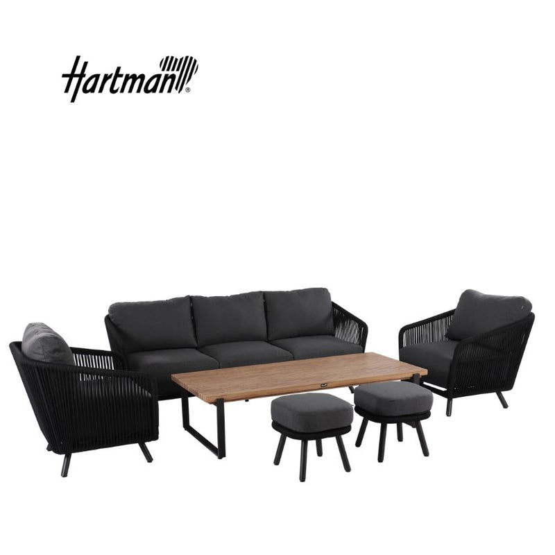 Hartman Eden 3 Seat Lounge Set Black