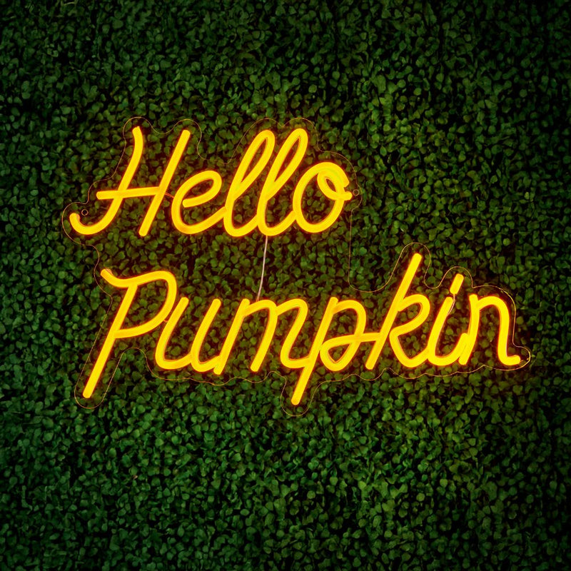 Premier Hello Pumpkin Neon Sign