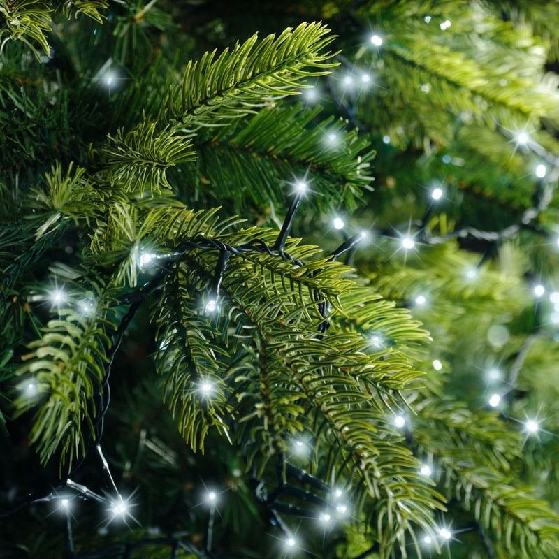 Lumineo Plug In Christmas Lights (Mains Powered) – Cool White LED String Lights