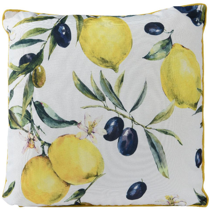 Lemon Print Cushion