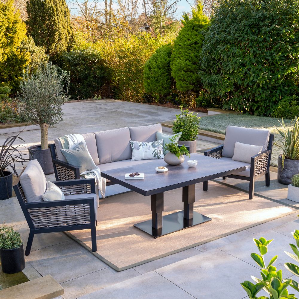 Norfolk Leisure Langham Lounge Dining Sofa Set Adjustable Table