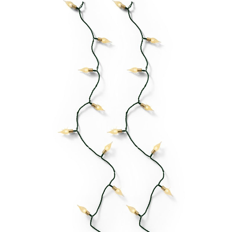 Lumineo Plug In Christmas Lights (Mains Powered) - Soft Gold LED Vintage String lights