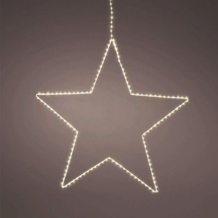 Prelit LED Star Light Warm White 38cm