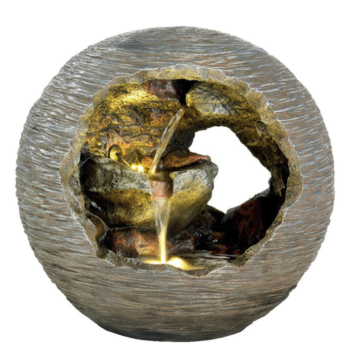 Lumineo 48cm Rock Cut Out Water Feature