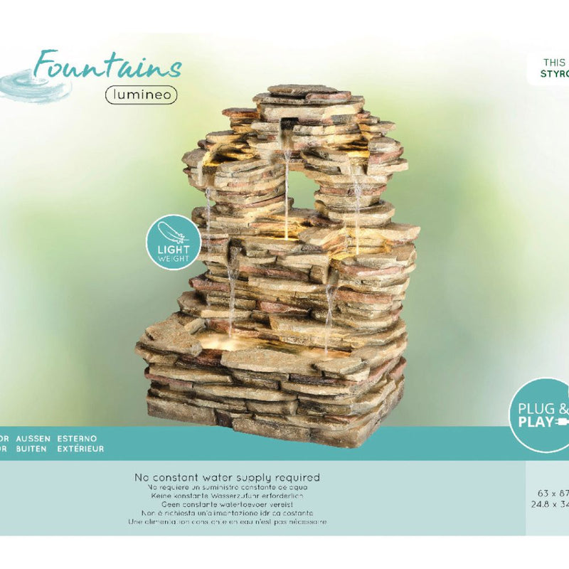 Lumineo Natural Rocks 100cm Water Feature