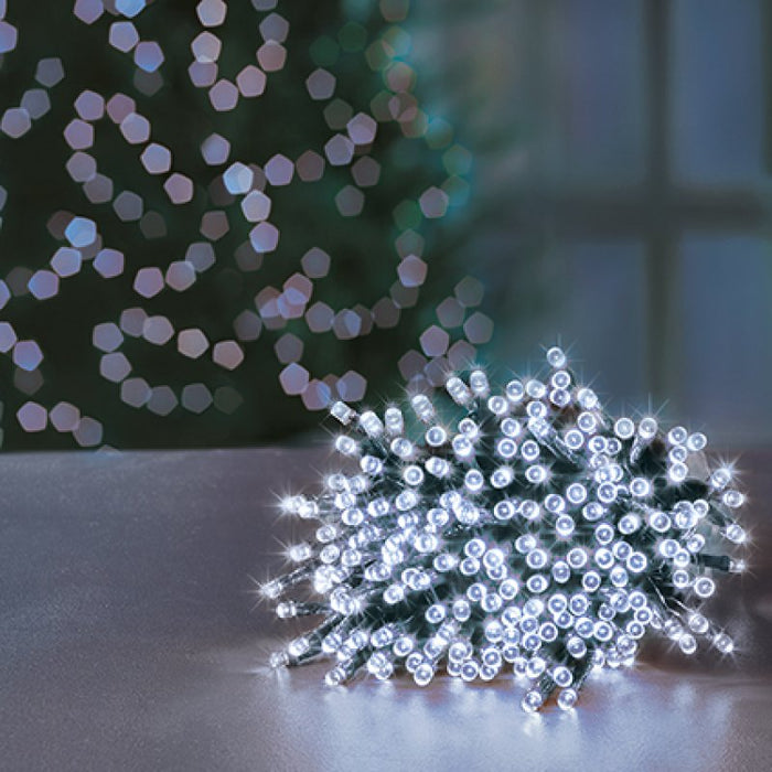 Premier Plug In Christmas Lights (Mains Powered) – Cool White LED String Lights
