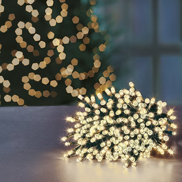Premier Plug In Christmas Lights (Mains Powered) – Warm White LED String Lights