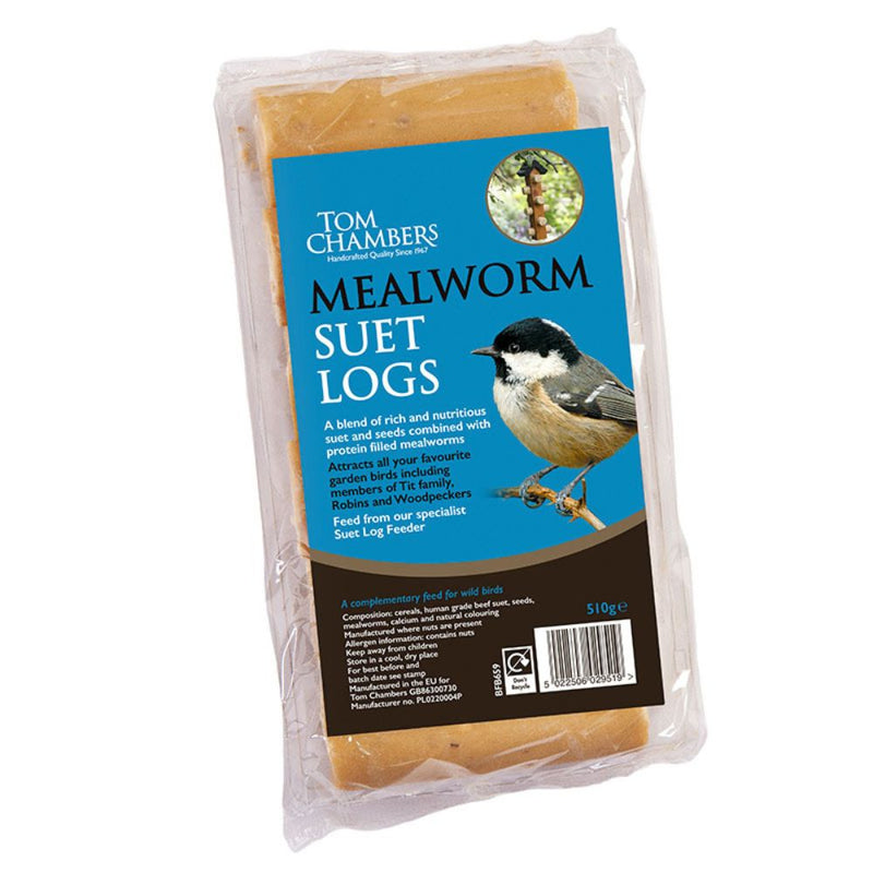 Mealworm Suet Logs